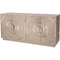 Libra Coco Silver Embossed Metal 4 Door Buffet