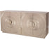 Libra Coco Silver Embossed Metal 4 Door Buffet