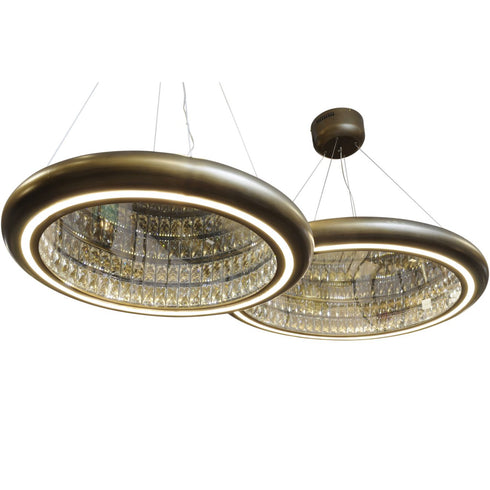 Libra Large Gold Ring Statement Chandelier – LED 85W