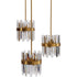 Libra Set Of Three Crystal Pendant Lights E14 40W 12