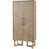 Libra Dowell Tall Two Door Mindi Wood Cabinet With Parquety Design