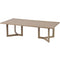Libra Dowell Rectangular Mindi Wood Coffee Table With Parquetry Design