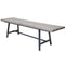 Libra Foundry Mindi Wood Bench with Steel Frame