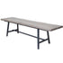Libra Foundry Mindi Wood Bench with Steel Frame