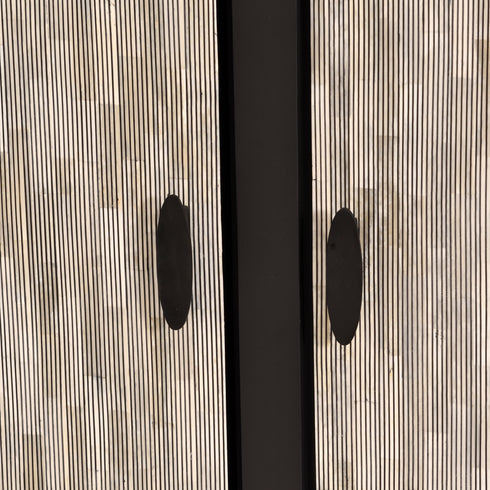 Libra Piaggio Bone Inlay Pin Striped Cabinet