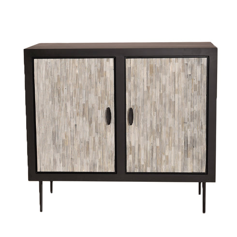 Libra Piaggio Bone Inlay Pin Striped Cabinet