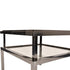 Libra PROMO Belgravia Stainless Steel and Glass Square Side Table 65x65x55cm
