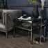 Libra PROMO Belgravia Stainless Steel and Glass Square Side Table 65x65x55cm