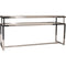 Libra Belgravia Stainless Steel and Glass Console Table 160x45x76cm