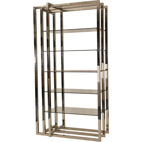 Libra PROMO Belgravia Steel and Glass Display Unit 120x60x230cm
