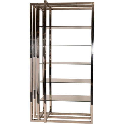 Libra PROMO Belgravia Steel and Glass Display Unit 120x60x230cm