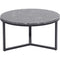Libra Shoreditch Black Metal and Grey Travisso Coffee Table, Large