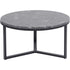 Libra Shoreditch Black Metal and Grey Travisso Coffee Table, Large