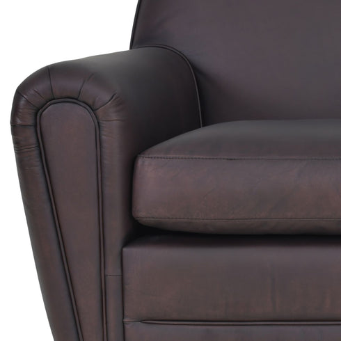 Libra MTO Midhurst Club Chair Rich Brown Leather