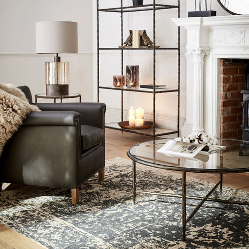 Libra Lytham Club Chair Fumee Leather