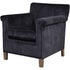 Libra Lytham Club Chair Coal Velvet