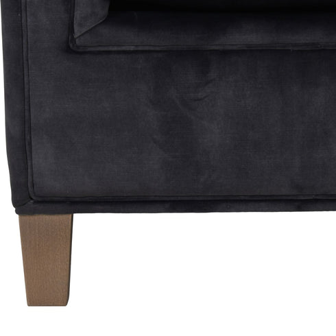 Libra Lytham Club Chair Coal Velvet