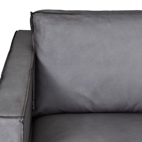 Libra Flanders 220 Concrete Leather Sofa