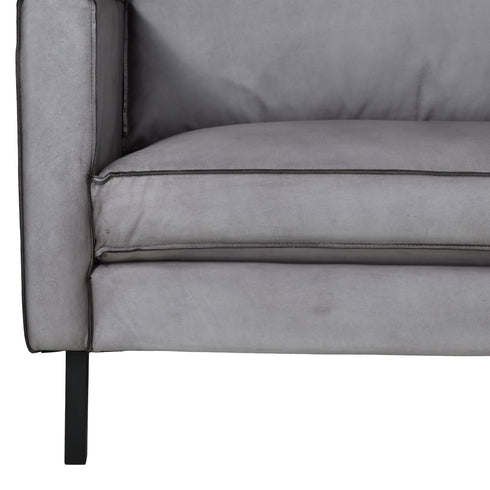 Libra Flanders 220 Concrete Leather Sofa