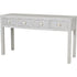 Libra Floreat Bone Inlay Four Drawer Grey Console