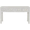 Libra Floreat Bone Inlay Four Drawer Grey Console