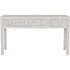 Libra Floreat Bone Inlay Four Drawer Grey Console