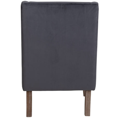 Libra Benson Grey Velvet Occasional Chair