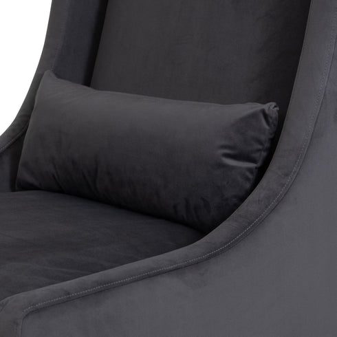 Libra Benson Grey Velvet Occasional Chair