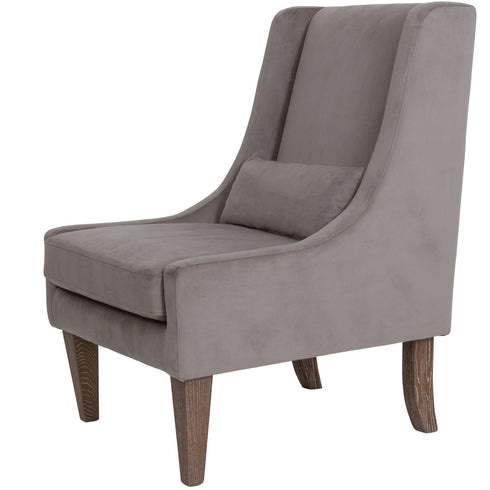 Libra Benson Natural Stone Velvet Occasional Chair