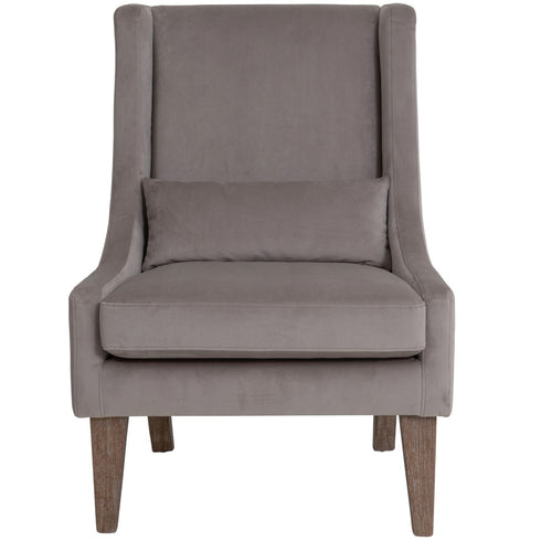 Libra Benson Natural Stone Velvet Occasional Chair