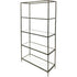 Libra Patterdale Hand Forged Shelving Unit Table Dark Bronze with Glass Shelves