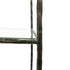 Libra Patterdale Hand Forged Shelving Unit Table Dark Bronze with Glass Shelves