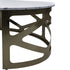 Libra Metropolitan Coffee Table Metallic Black Nickel Finish with Grey Marble