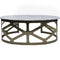 Libra Metropolitan Coffee Table Metallic Black Nickel Finish with Grey Marble