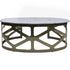 Libra Metropolitan Coffee Table Metallic Black Nickel Finish with Grey Marble
