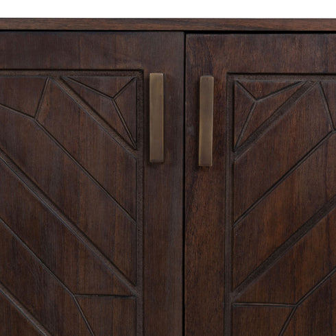 Libra Japandi Four Door Wooden Cabinet