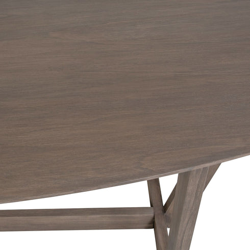 Libra Ovate six seater wooden dining Table