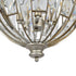 Libra Georgia Aged Silver Pendant Chandelier – E14 40W