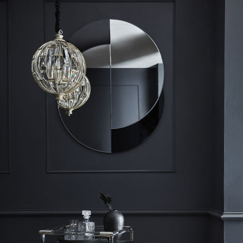 Libra Georgia Aged Silver Pendant Chandelier – E14 40W