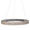Libra Emma Turned Wooden Ring Chandelier – LED 60W