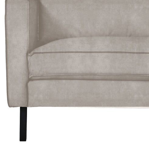 Libra Flanders 220 Ivory Velvet Sofa