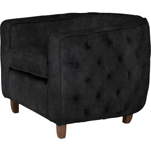 Libra Helix Chester Club Chair Coal Velvet