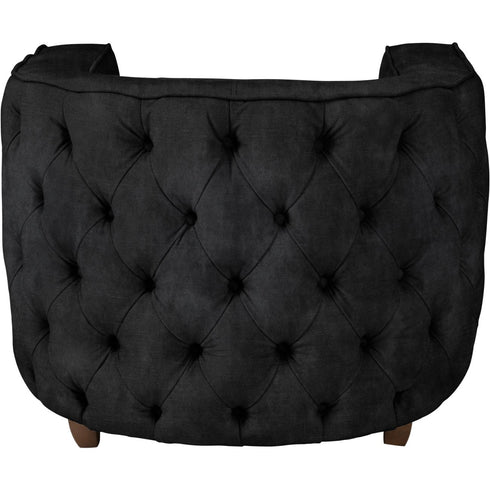 Libra Helix Chester Club Chair Coal Velvet