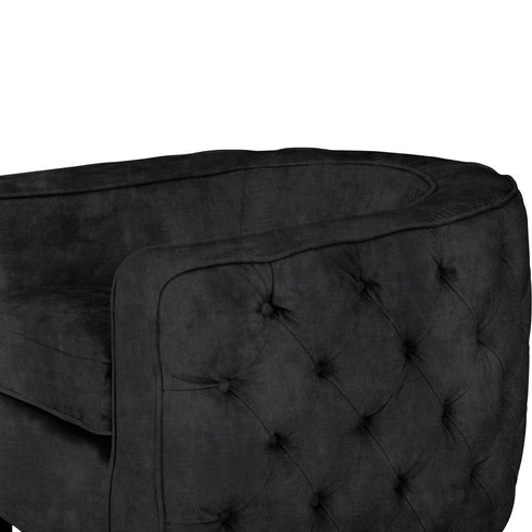 Libra Helix Chester Club Chair Coal Velvet