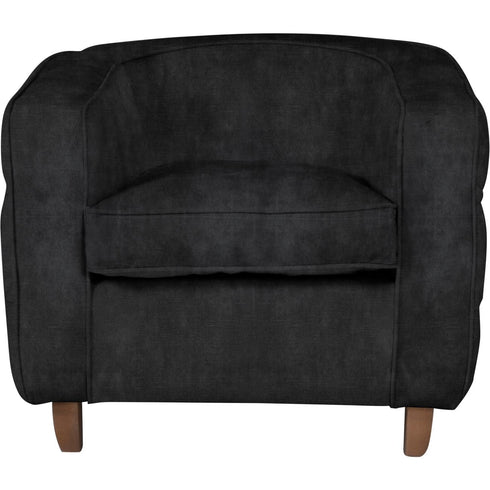 Libra Helix Chester Club Chair Coal Velvet