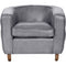 Libra Helix Chester Club Chair Concrete Leather