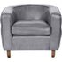 Libra Helix Chester Club Chair Concrete Leather