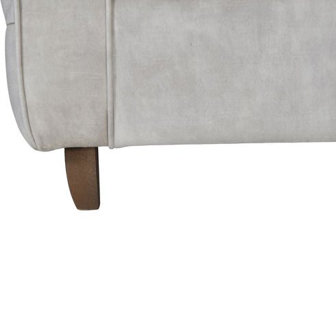 Libra Helix Chester Club Chair Ivory Velvet