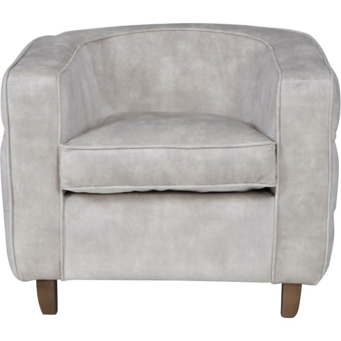 Libra Helix Chester Club Chair Ivory Velvet