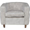 Libra Helix Chester Club Chair Ivory Velvet